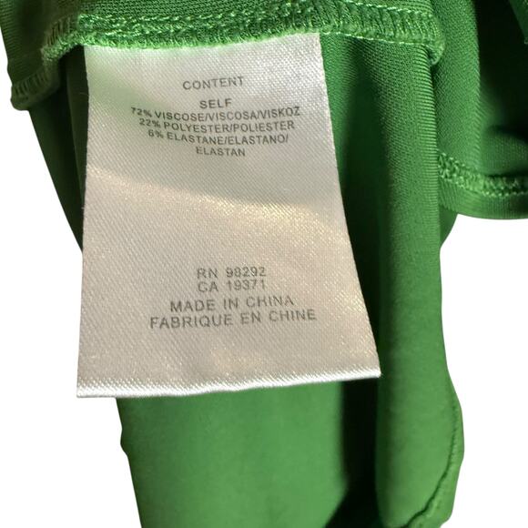 Tibi Serpentine Green Sleeveless Tank Midi Dress Size 4 - Picture 10 of 14